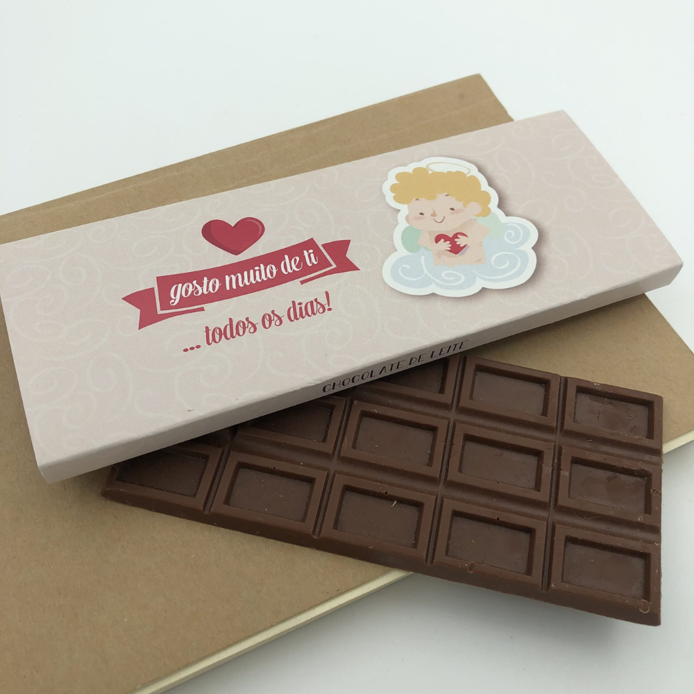 Tablete de Chocolate - Gosto muito de ti… todos os dias!