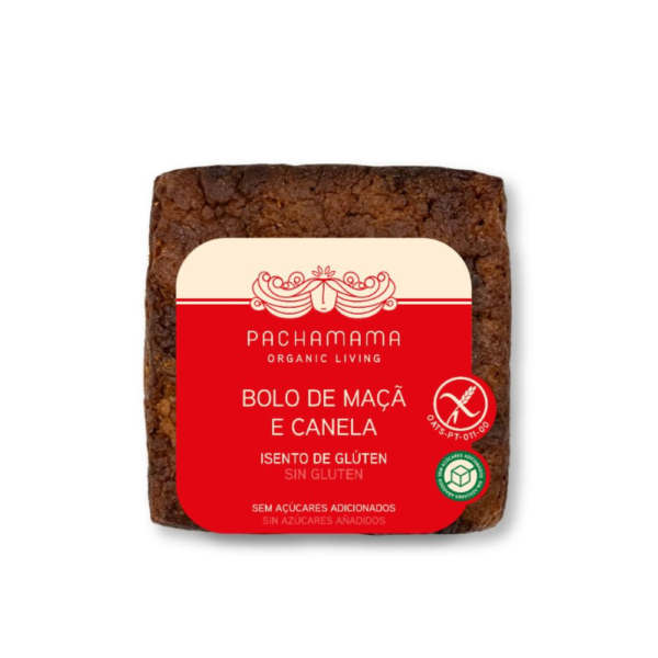 Bolo de Maçã e Canela; Sem Glúten; Sem Açúcar; Pachamama; Gourmet do Campo; Sobremesa Artesanal